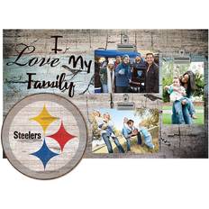 Fan Creations Pittsburgh Steelers I Love My Family Clip Photo Frame