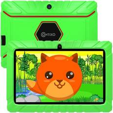 Contixo 7" 16 Gb Wi-Fi Learning Pre-Load App And Kids-Proof Case Kids Tablet In Green Green