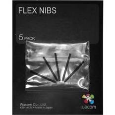 Stylus Pen Accessories Wacom Flex Nibs for Tablet Pens, 5-Pack, Black