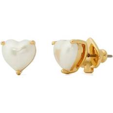 Titanium Earrings Kate Spade My Love Heart Studs - Gold/Pearl