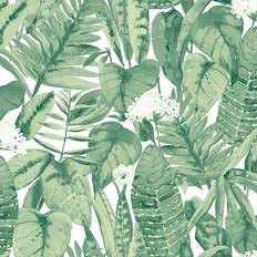 Green Wallpaper Tempaper Tropical (TR529)