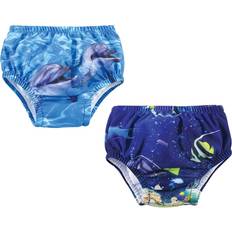 Hudson Swim Diapers Children's Clothing Hudson Baby Swim Diaper - Coral Reef Dolphin