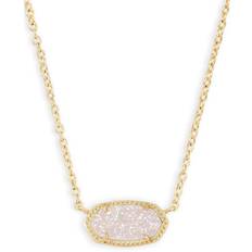 Kendra Scott Jewelry Kendra Scott Elisa Pendant Necklace - Gold/Iridescent Drusy