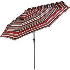 Sunnydaze Parasols Sunnydaze Striped 9-Foot Aluminum Patio Umbrella 10ft