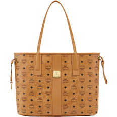 Totes & Shopping Bags MCM Reversible Liz Visetos Shopper Medium - Cognac