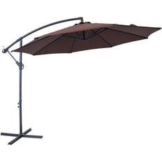 Cantilever parasol base Garden & Outdoor Environment Sunnydaze Steel Offset Patio Umbrella 10ft