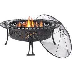 Sunnydaze Fire Pits & Fire Baskets Sunnydaze Diamond Weave Large Steel Fire Pit