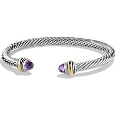 Amethyst Jewelry David Yurman Semiprecious Cable Classics Bracelet - Silver/Gold/Purple