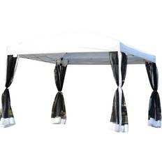 Garden & Outdoor Environment OutSunny Easy Pop Up Canopy with Mesh Side Walls