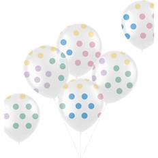 Folat Latex Balloons Pastel Dots Multicolour 6pcs