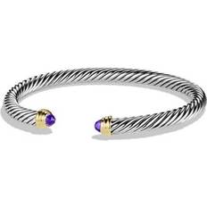 David Yurman Cable Classics Bracelet - Silver/Gold/Purple