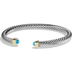 David Yurman Cable Classics Bracelet - Silver/Gold/Blue