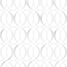 Silver Wallpaper Nuwallpaper Circulate Light Silver (NU1704)