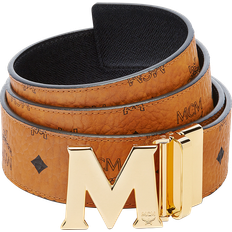 Leather Clothing MCM Claus M Reversible Belt - Cognac