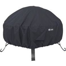 Black Fireplace Accessories Classic Accessories Water-Resistant 36 Inch Full Coverage Round Fire Pit Cover