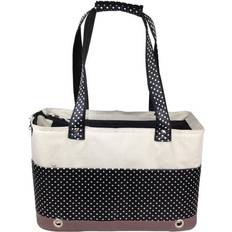 Dog Cages & Dog Carrier Bags - Dogs Pets Petlife 'Tote n' Boater' Spotted Pet Carrier