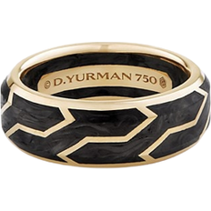 David Yurman Forged Carbon Band Ring - Gold/Black