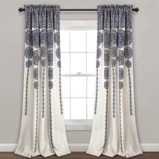 Gray Curtains Lush Decor Bohemian And Scandinavian Medallion 132.08x213.36cm