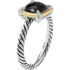 David Yurman Petite Chatelaine Ring - Silver/Gold/Diamonds/Onyx