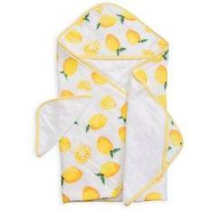 Little Unicorn Infant Hooded Towel & Washcloth Set Lemon