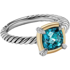 David Yurman Petite Chatelaine Ring - Silver/Gold/Diamonds/Topaz
