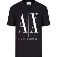 Armani Clothing Armani Icon Logo Cotton Graphic T-shirt - Black