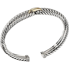 David Yurman Cable Loop Bracelet - Silver/Gold