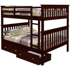 Built-in Storages Beds Mission Bunk Bed
