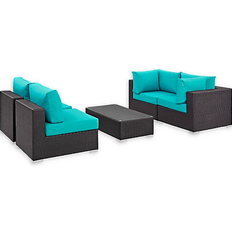 modway Convene Outdoor Lounge Set, 1 Table incl. 4 Sofas