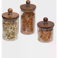 Wood Kitchen Accessories Honey Can Do - Kitchen Container 3pcs