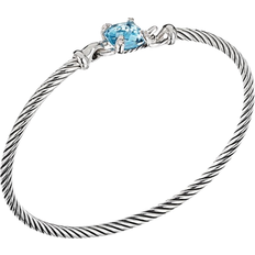 David Yurman Chatelaine Bracelet - Silver/Blue Topaz/Diamonds