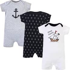Hudson Baby Cotton Rompers 3-pack - Pirate Ship (10152754)