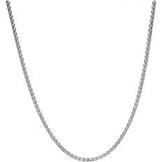 David Yurman Baby Box Chain Necklace - Silver