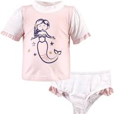Hudson Swimwear Children's Clothing Hudson Baby Swim Rashguard Set - Pink Mermaid (10325314)