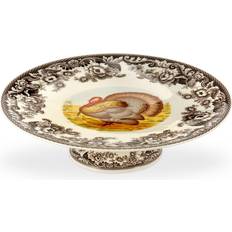 Spode Kitchen Accessories Spode Woodland Turkey Footed Cake Plate 26.67cm