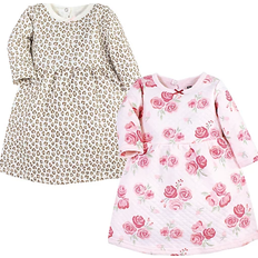 Hudson Dresses Children's Clothing Hudson Cotton Dresses 2-pack - Blush Rose Leopard (10119442)