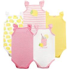 Hudson Baby Girl's Cotton Sleeveless Bodysuits 5-pack - Lemonade (10155354)