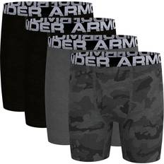 M Boxer Shorts Children's Clothing Under Armour Boy's Camo Cotton Boxer Briefs 4-pack - Pitch/Grey
