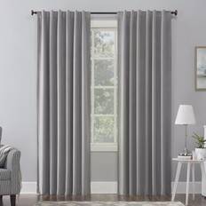 Gray Curtains Sun Zero Amherst Velvet Thermal 127x274.32cm