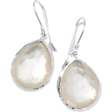 Quartz Jewelry Ippolita Rock Candy Small Teardrop Earrings - Silver/White