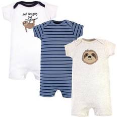 Hudson Baby Cotton Rompers 3-pack - Sloth (10116541)