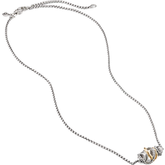 David Yurman The Crossover Collection Short Station Necklace - Silver/Gold