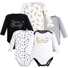 Yoga Sprout Long Sleeve Bodysuits 5-pack - Metallic Moon (10192168)
