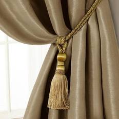 Gold Curtains & Accessories Elrene Amelia Decorative Tassel Window Curtain Tieback