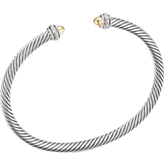 David Yurman Cable Classics Bracelet - Silver/Gold/Diamonds