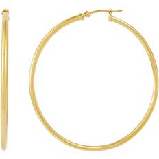 Welry Classic Tube Hoop Earrings - Gold