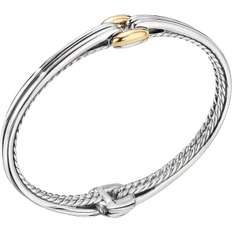 David Yurman Thoroughbred Center Link Bracelet - Silver/Gold