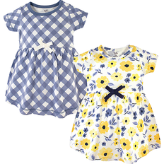 Touched By Nature Girl's Garden Organic Dress 2-pack - Yellow