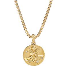 David Yurman Charms & Pendants David Yurman Aquarius Amulet Pendant - Gold/Diamonds