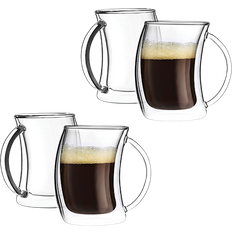 Joyjolt Caleo Double Wall Espresso Cup 5.91cl 4pcs